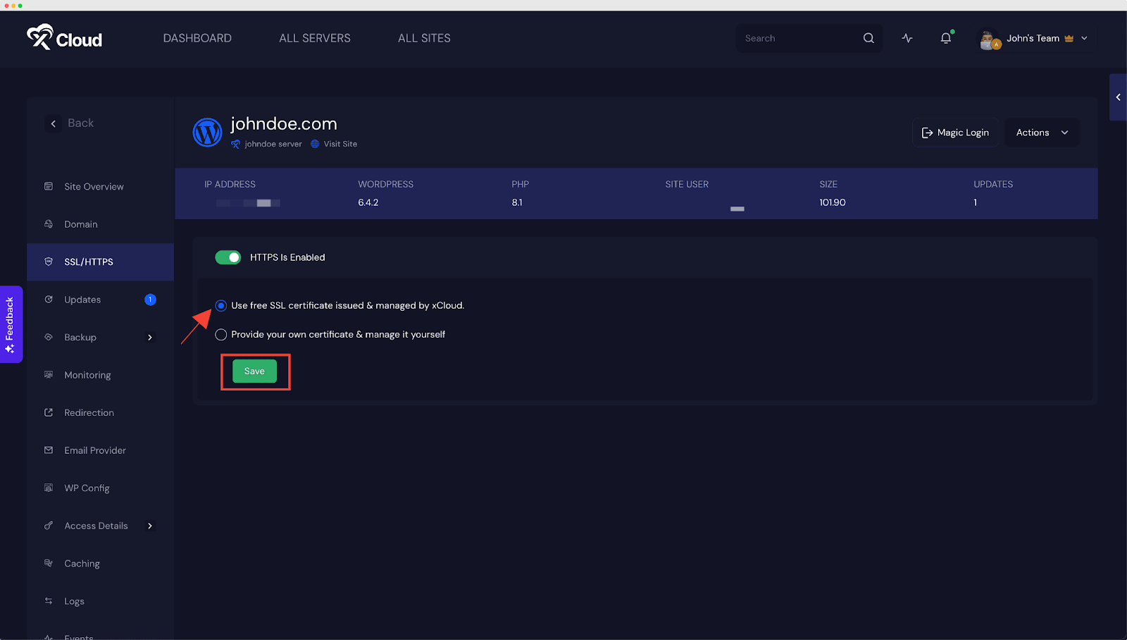 Failed Free SSL Issue
