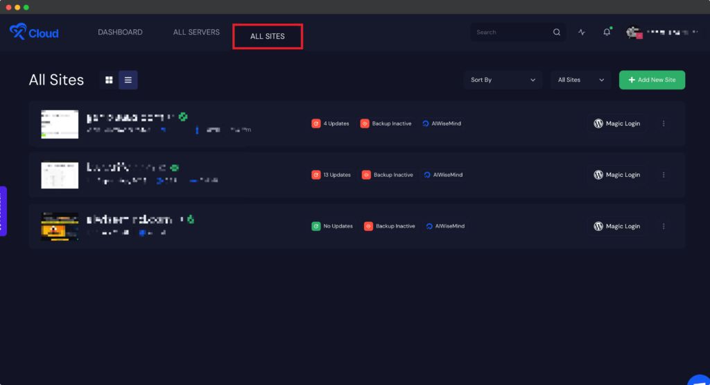 Log in to Your xCloud Dashboard